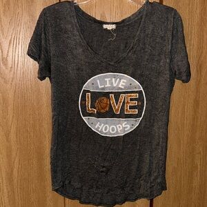 Live Love Hoops t shirt